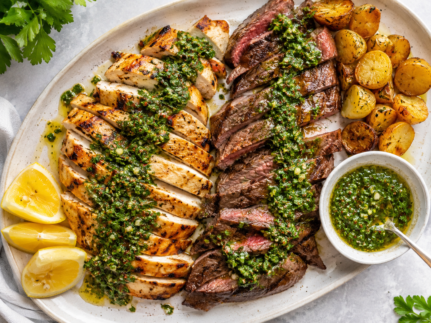 Grilled Chimichurri Chicken or Steak
