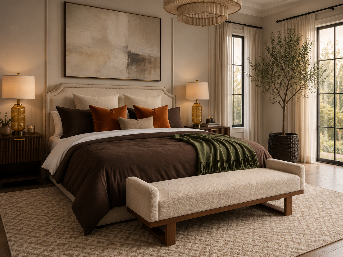 Chocolate Brown Bedroom Ideas for a Warm, Luxury Look