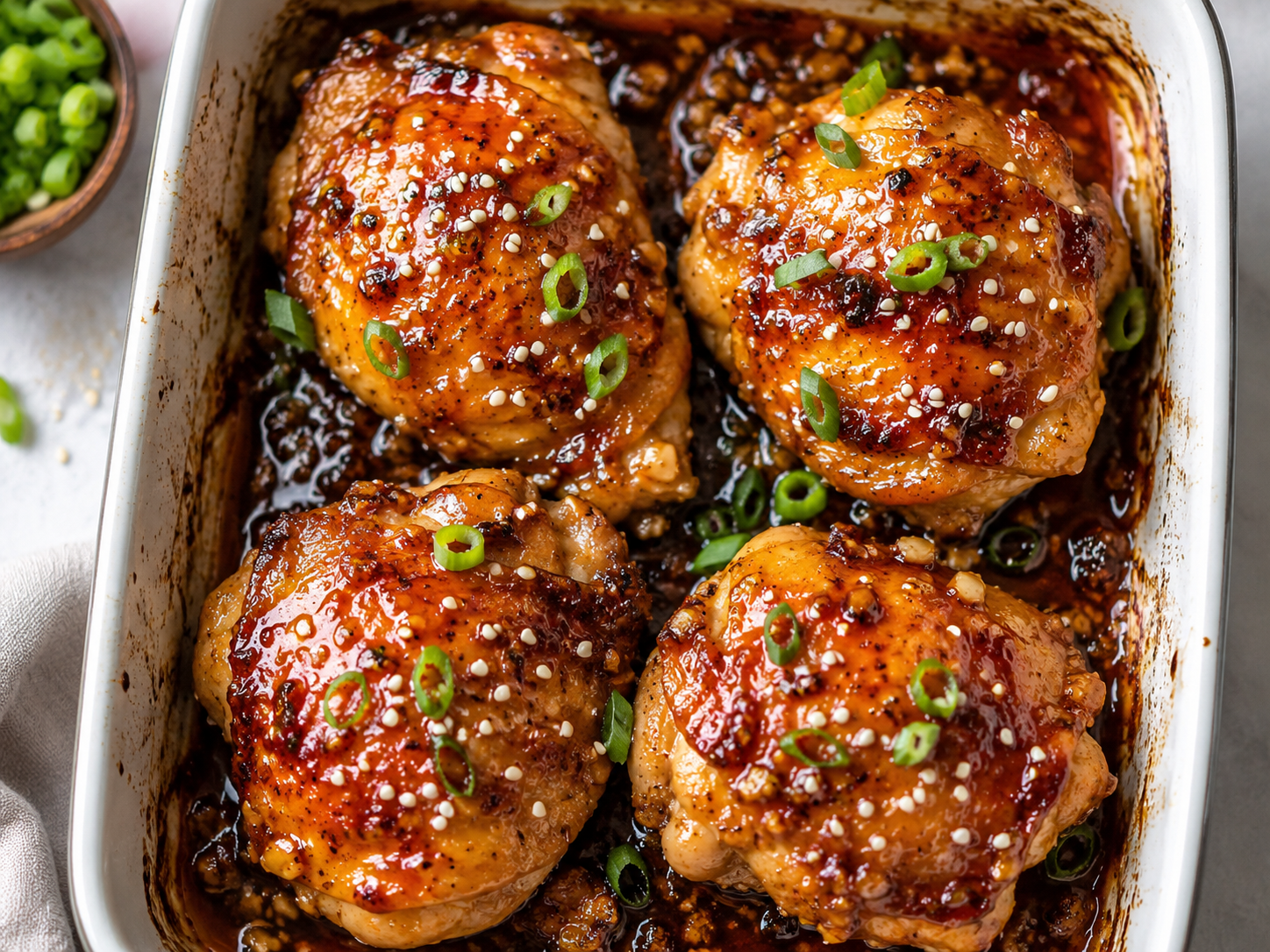 Easy Honey Garlic Chicken Thighs