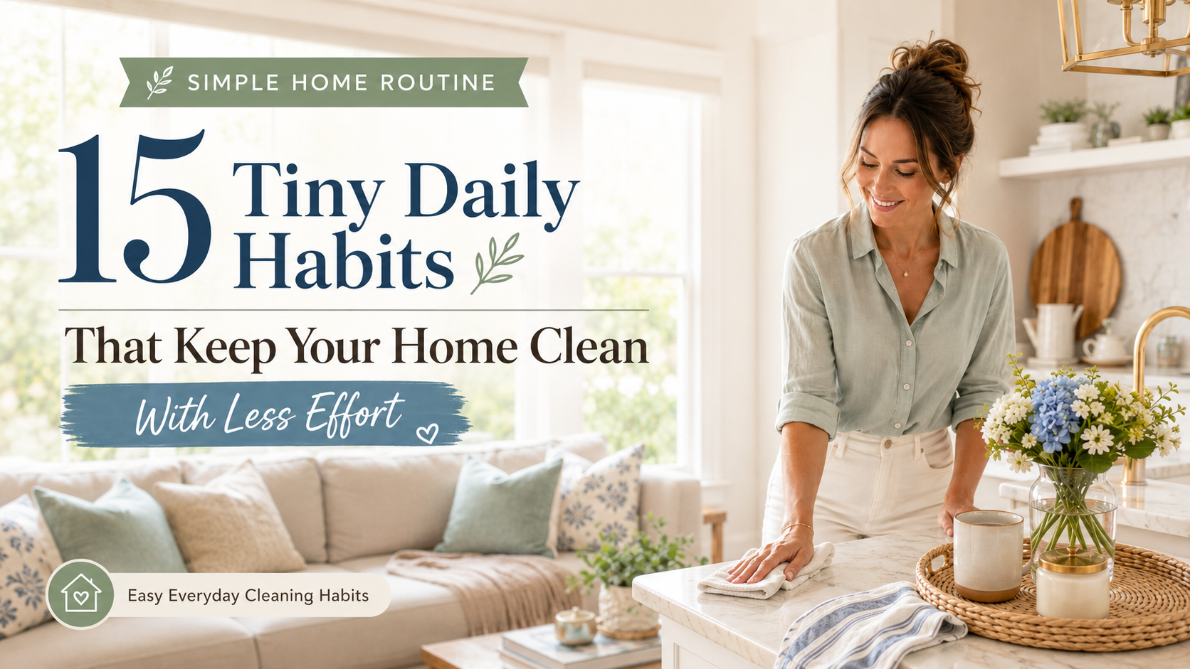 15 Tiny Daily Habits That Keep Your Home Clean With Less Effort