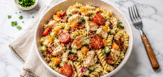 Creamy Honey Mustard Chicken Pasta Salad